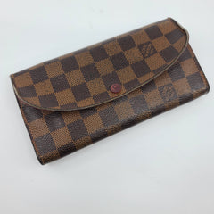LOUIS VUITTON Damier Ebene Emilie Wallet