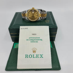 Rolex Datejust 16203 Two Tone Jubilee With Papers 36mm