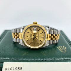 Rolex Datejust 16203 Two Tone Jubilee With Papers 36mm