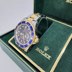 롤렉스 Submariner Date 블루 남성용 시계 - 116613