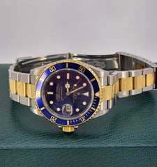 롤렉스 Submariner Date 블루 남성용 시계 - 116613