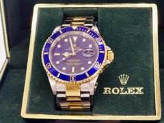 롤렉스 Submariner Date 블루 남성용 시계 - 116613