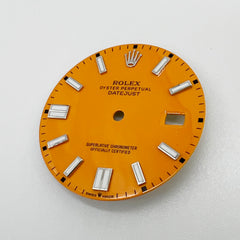 Rolex Oyster Perpetual Date Just Bright Orange Dial With Date 36mm