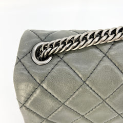 CHANEL Quilted Tote Gray [Guaranteed Authentic]