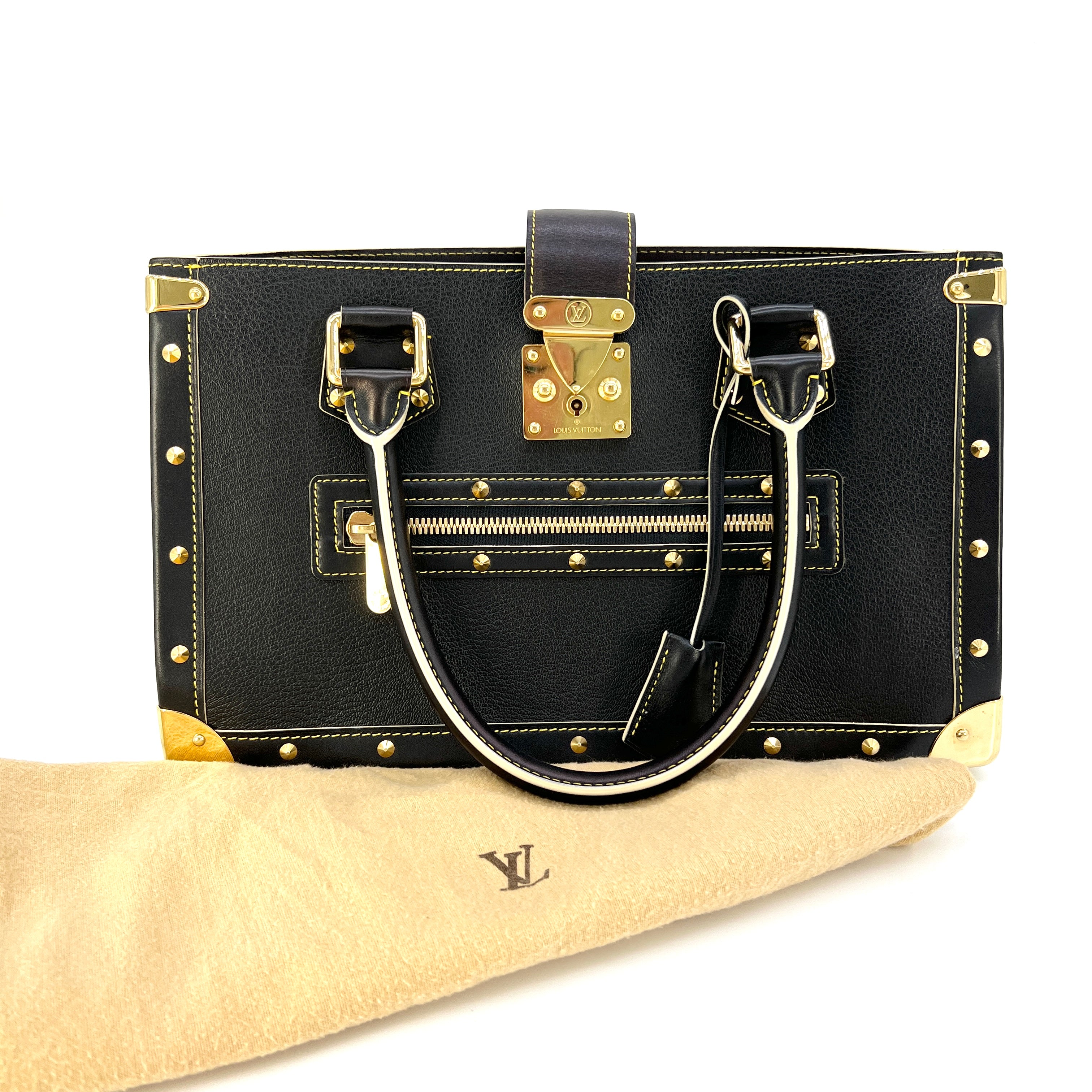 Sold at Auction: Louis Vuitton, LOUIS VUITTON Black Suhali Le