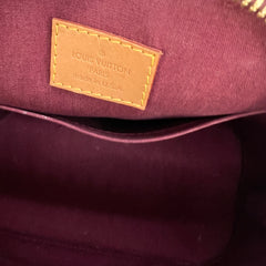 Louis Vuitton Alma Handbag Monogram Vernis MM with Chain Charm [Guaranteed Authentic]