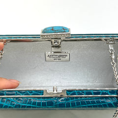 Judith Leiber Minaudiere Small Blue [Guaranteed Authentic]