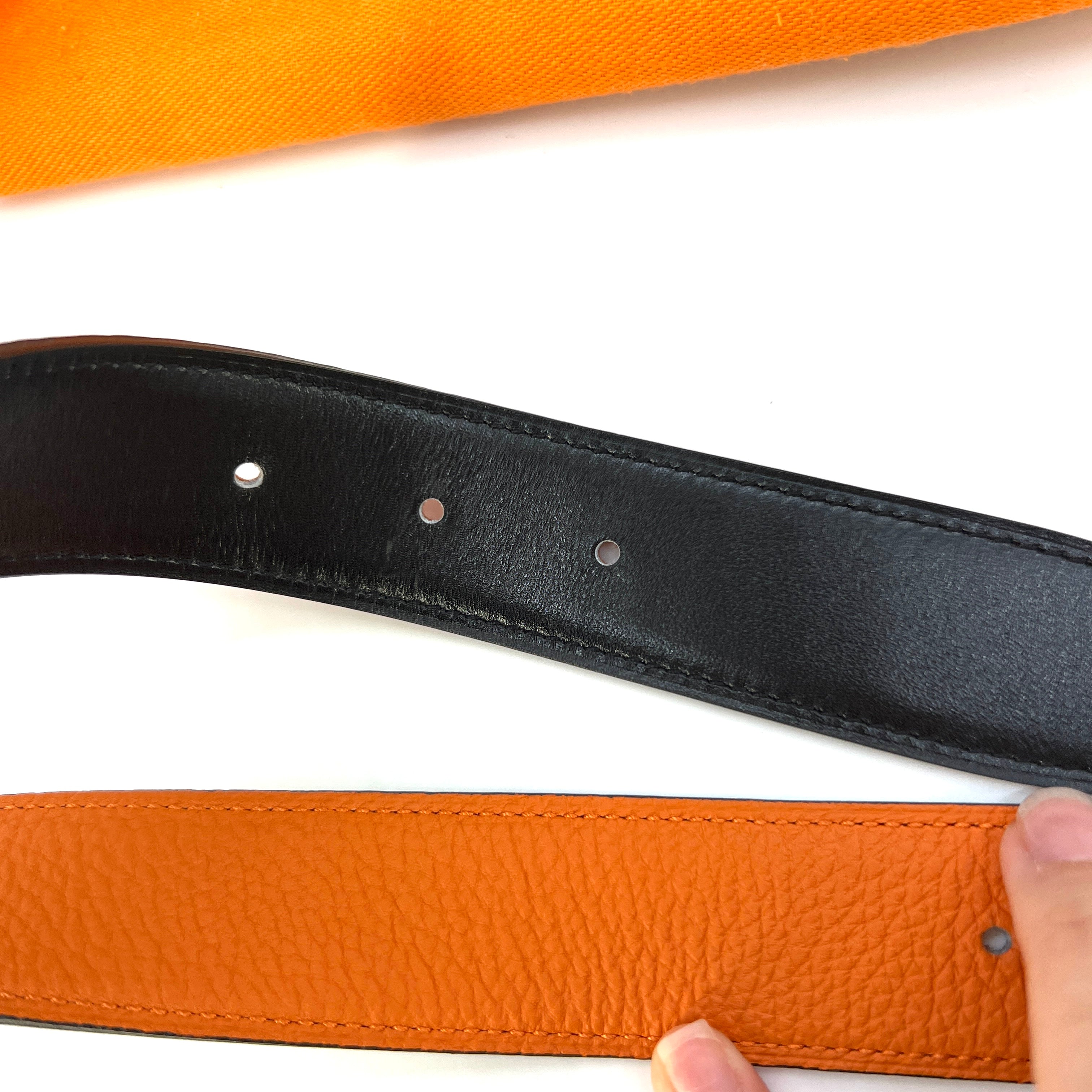 Hermes Reversible Leather Belt