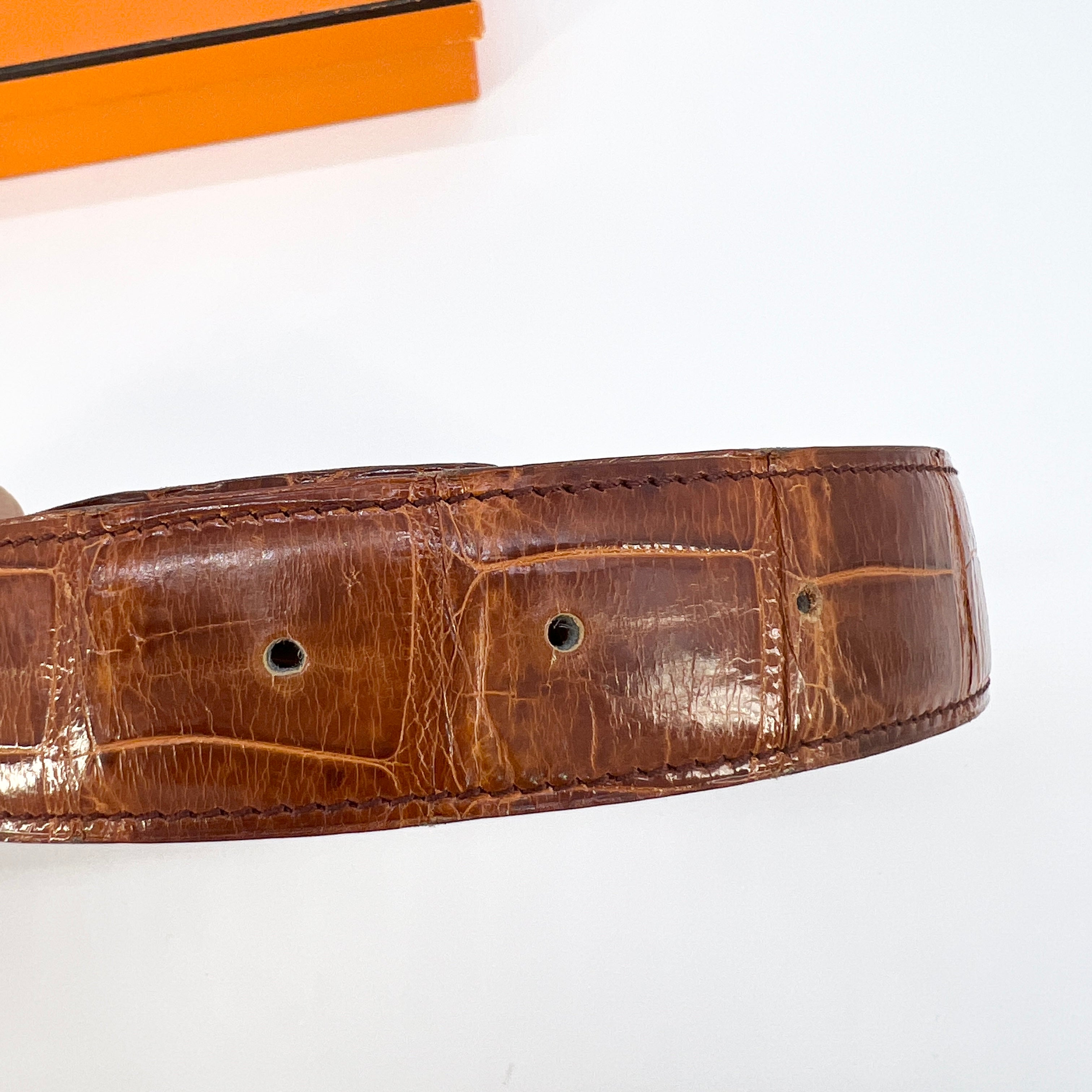 Hermes Style | Matte Alligator Leather Belt (SPECIAL ORDER)
