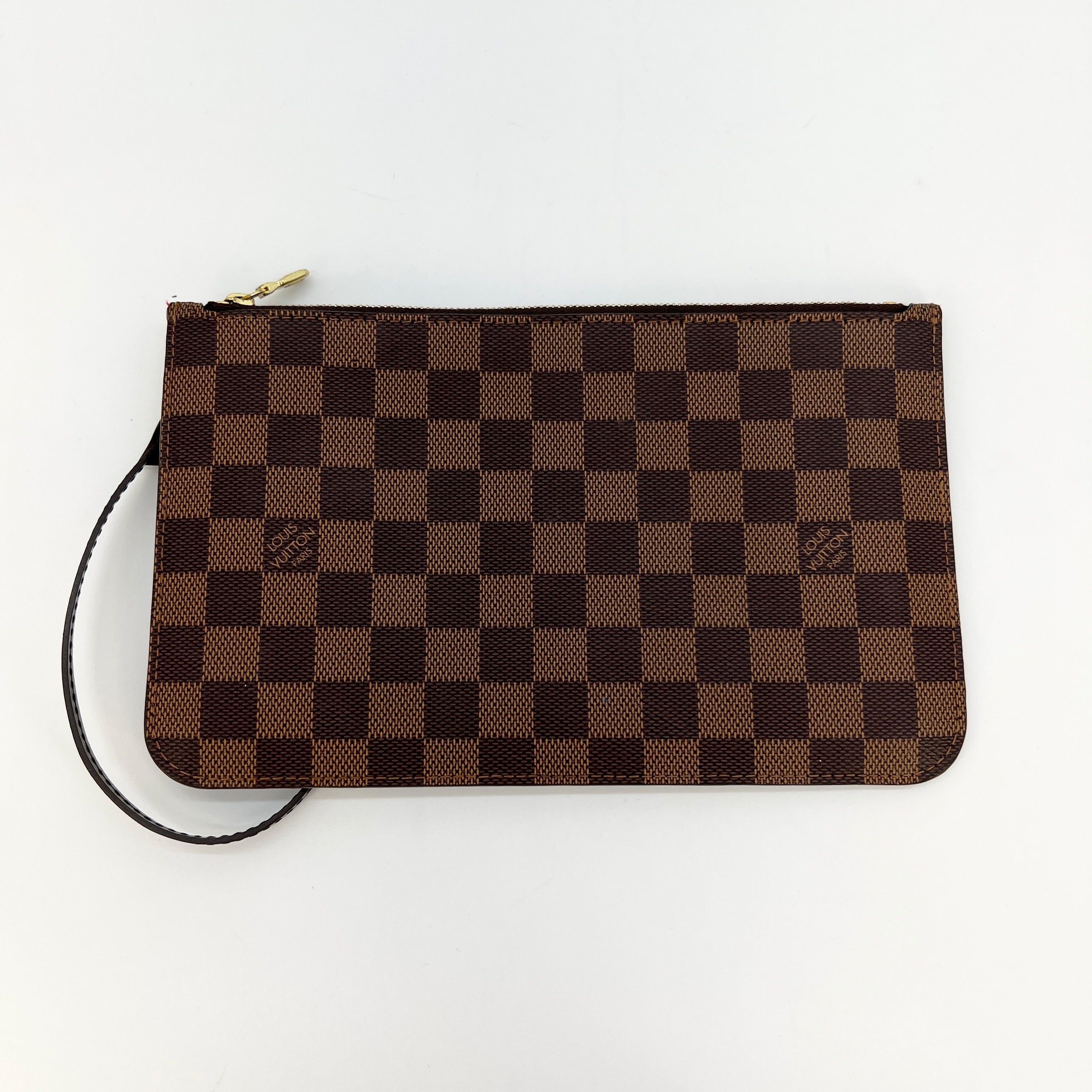Louis Vuitton Cosmetic Pouch Brown Damier Ebene Canvas Clutch [Guaranteed  Authentic] - Brown