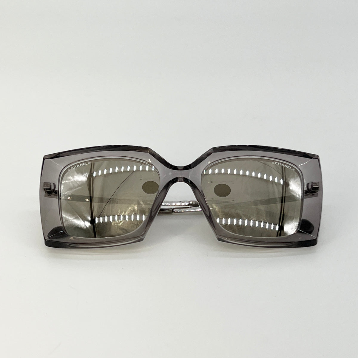 CHANEL 2019 Mirror Oversized Square Sunglasses Style 6051 [Guaranteed Authentic]