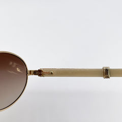 까르띠에 Vintage Bubinga 선글라스 Glasses gold Frame #2822546 [Guaranteed 진품]