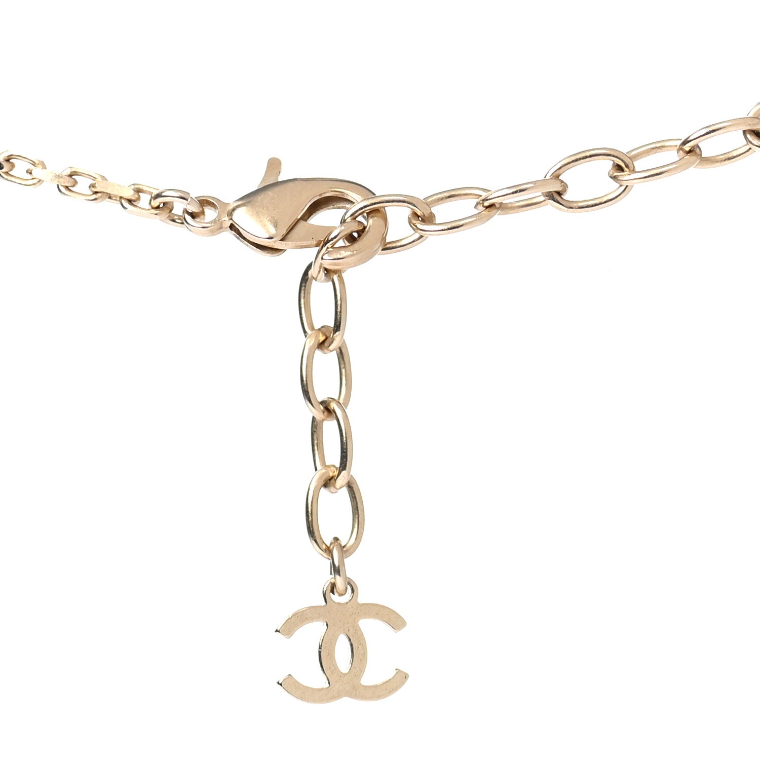 What Goes Around Comes Around Chanel Burgundy Gold Cc Pendant Chain Necklace  | Shopbop