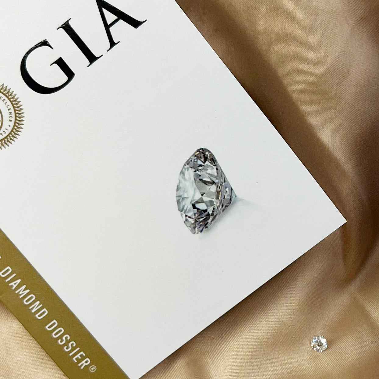 Guaranteed Authentic GIA Loose Diamond  0.5 Carat Round Natural Diamond 0.5/F/VS1 with GIA Certification