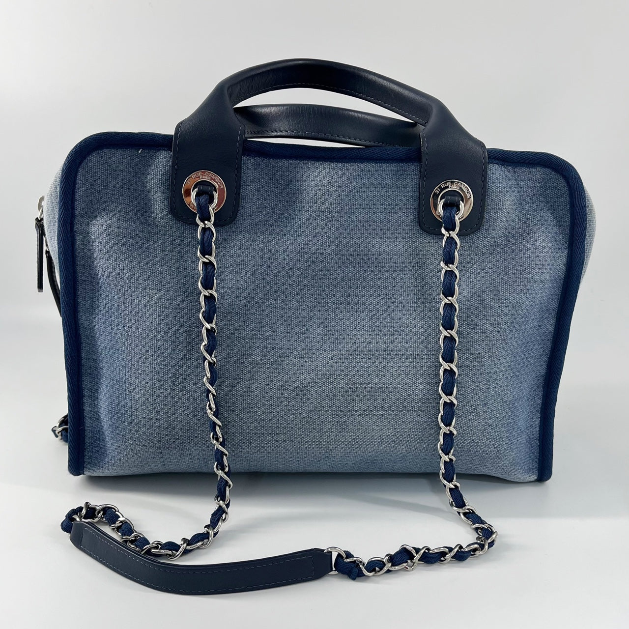 Francescia's Moda Luxe Denim/Navy Blue Clutch Purse