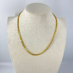 14k Solid yellow Gold Rolo Chain Necklace 23"[14K Solid Gold]
