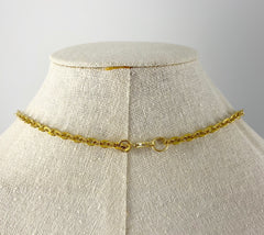 14k Solid yellow Gold Rolo Chain Necklace 23"[14K Solid Gold]