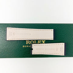 Guarantee Authentic Rolex DateJust 36mm Alligator Genuine Leather Strap Mat Black 21mmx17mm Watch Band