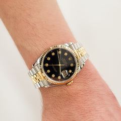 쥬빌리 밴드가 장착된 롤렉스 Datejust 36MM