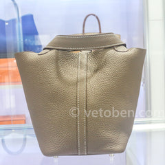 HERMES Taurillon Clemence 피코틴 락 18 PM 골드