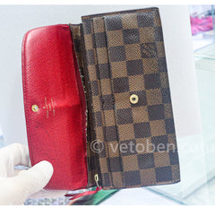 LOUIS VUITTON 다미에 에벤 에밀리 지갑