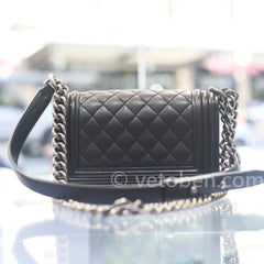 CHANEL 캐비어 퀼팅 스몰 보이 플랩