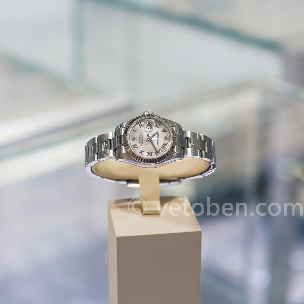 롤렉스 Lady-Datejust 화이트 로마 다이얼, 스틸