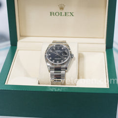 롤렉스 Datejust 스테인리스 스틸 남성용 시계 다이아몬드 오이스터