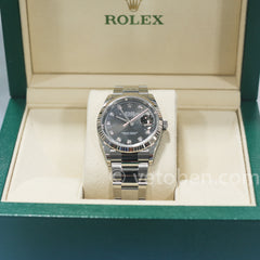 롤렉스 Datejust 스테인리스 스틸 남성용 시계 다이아몬드 오이스터