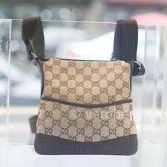 Gucci Monogram Crossbody Messenger Bag