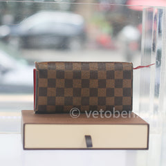 LOUIS VUITTON Damier Ebene Emilie Wallet