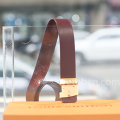 LOUIS VUITTON 모노그램 베르니 가죽 벨트