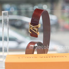LOUIS VUITTON 모노그램 베르니 가죽 벨트