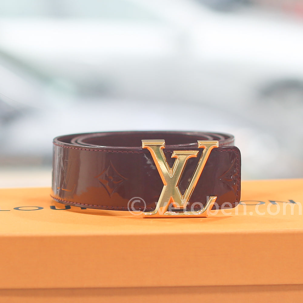 LOUIS VUITTON 모노그램 베르니 가죽 벨트