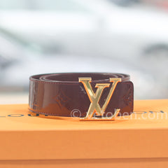 LOUIS VUITTON 모노그램 베르니 가죽 벨트