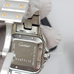 Certified Cartier Santos Galbee 2319 with Band and Silver Dial