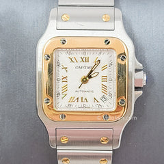 Certified Cartier Santos Galbee 2319 with Band and Silver Dial