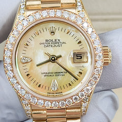 Rolex Datejust President 26MM Ladies 18k Yellow Gold Diamond