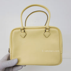 HERMES SWIFT LEATHER "PLUME 21" DOUBLE HANDLE BAG