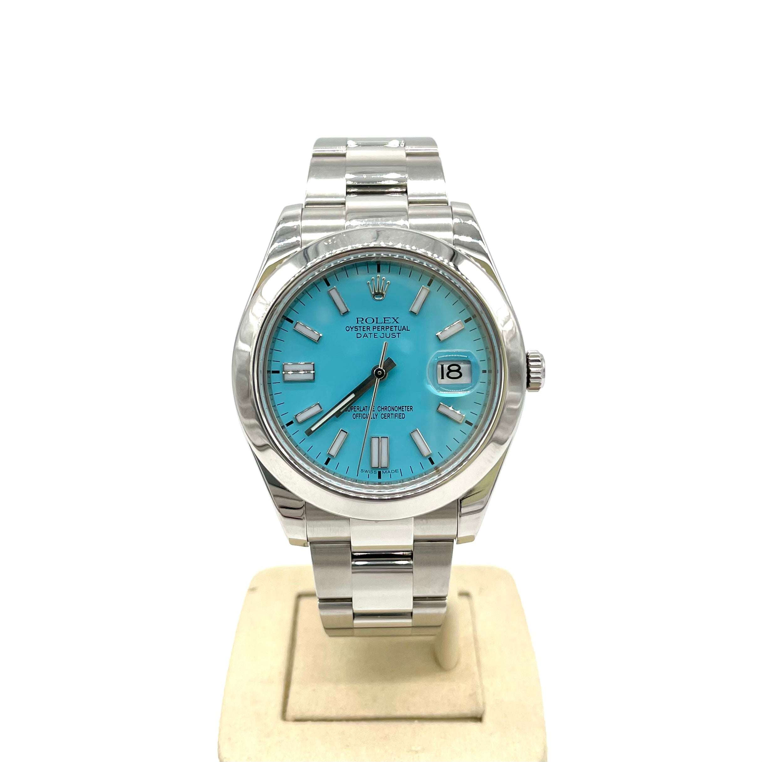Rolex Oyster Perpetual 41 Turquoise Blue Men's Watch