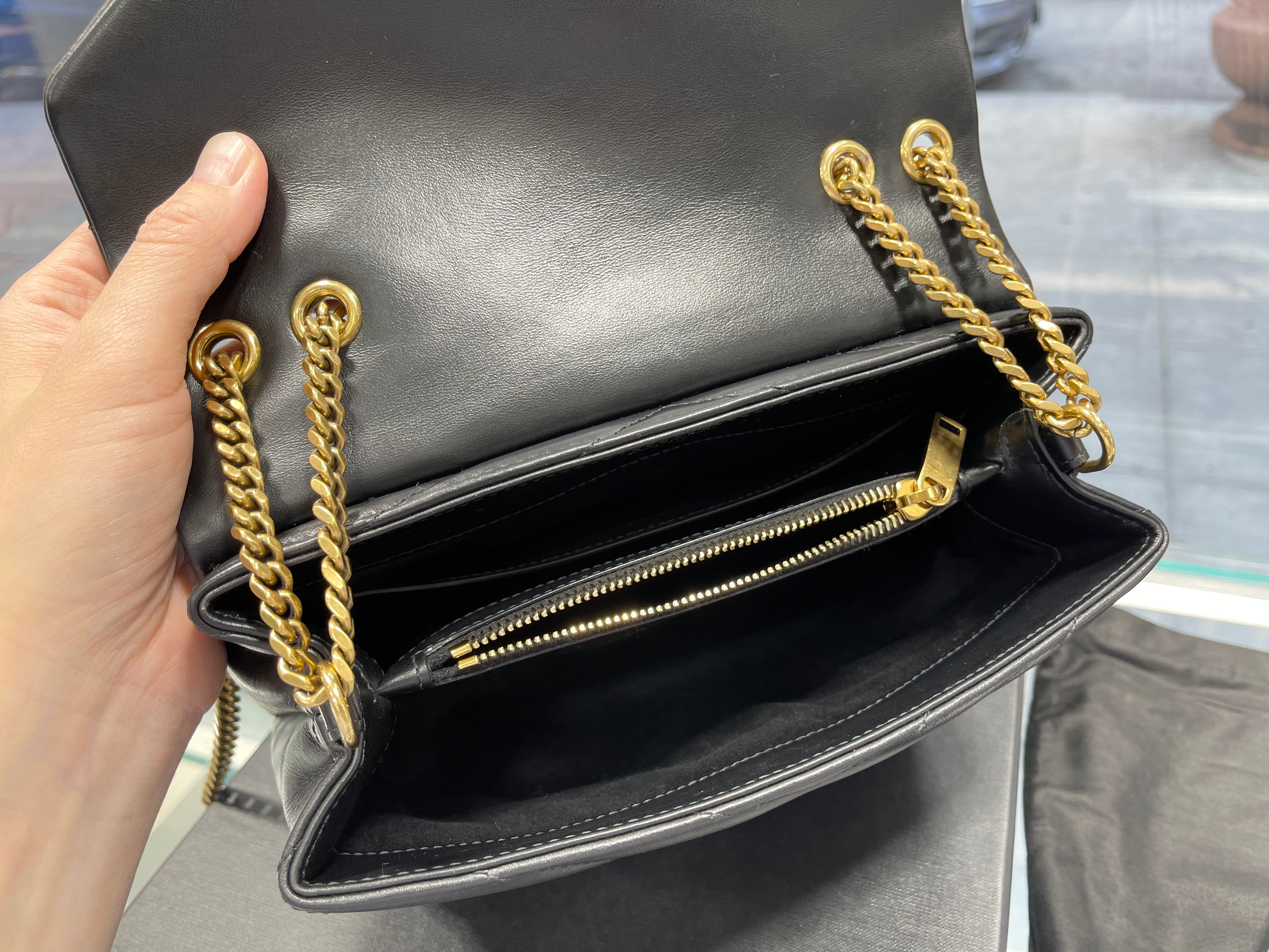 YSL Black Loulou Small Flap Bag – The Closet