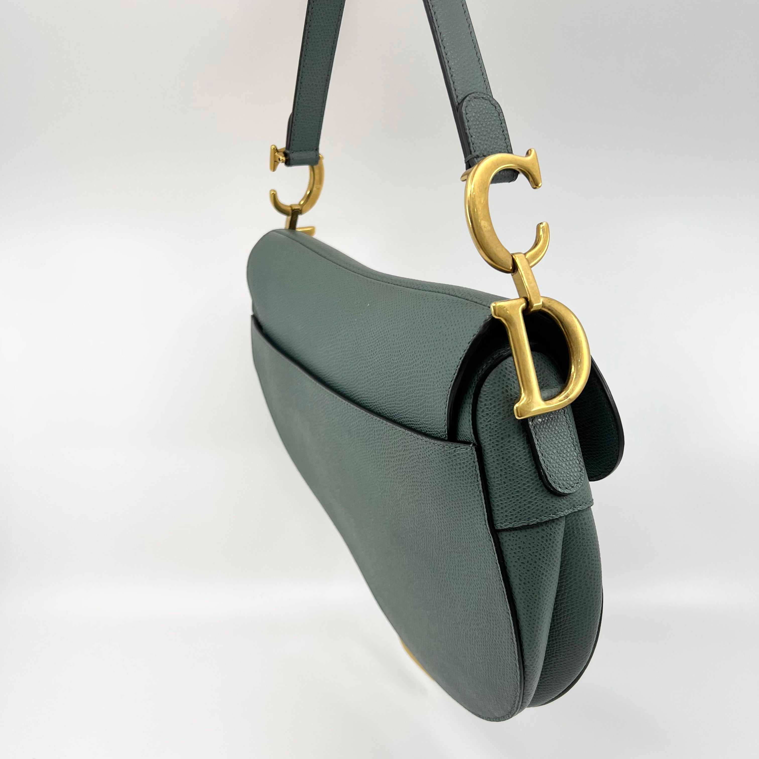 Dior Medium Leather Saddle Bag