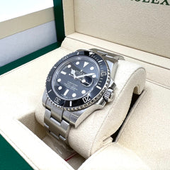롤렉스 Submariner Date 스테인레스 스틸 블랙 다이얼 &amp; 세라믹 베젤 오이스터 팔찌 116610LN