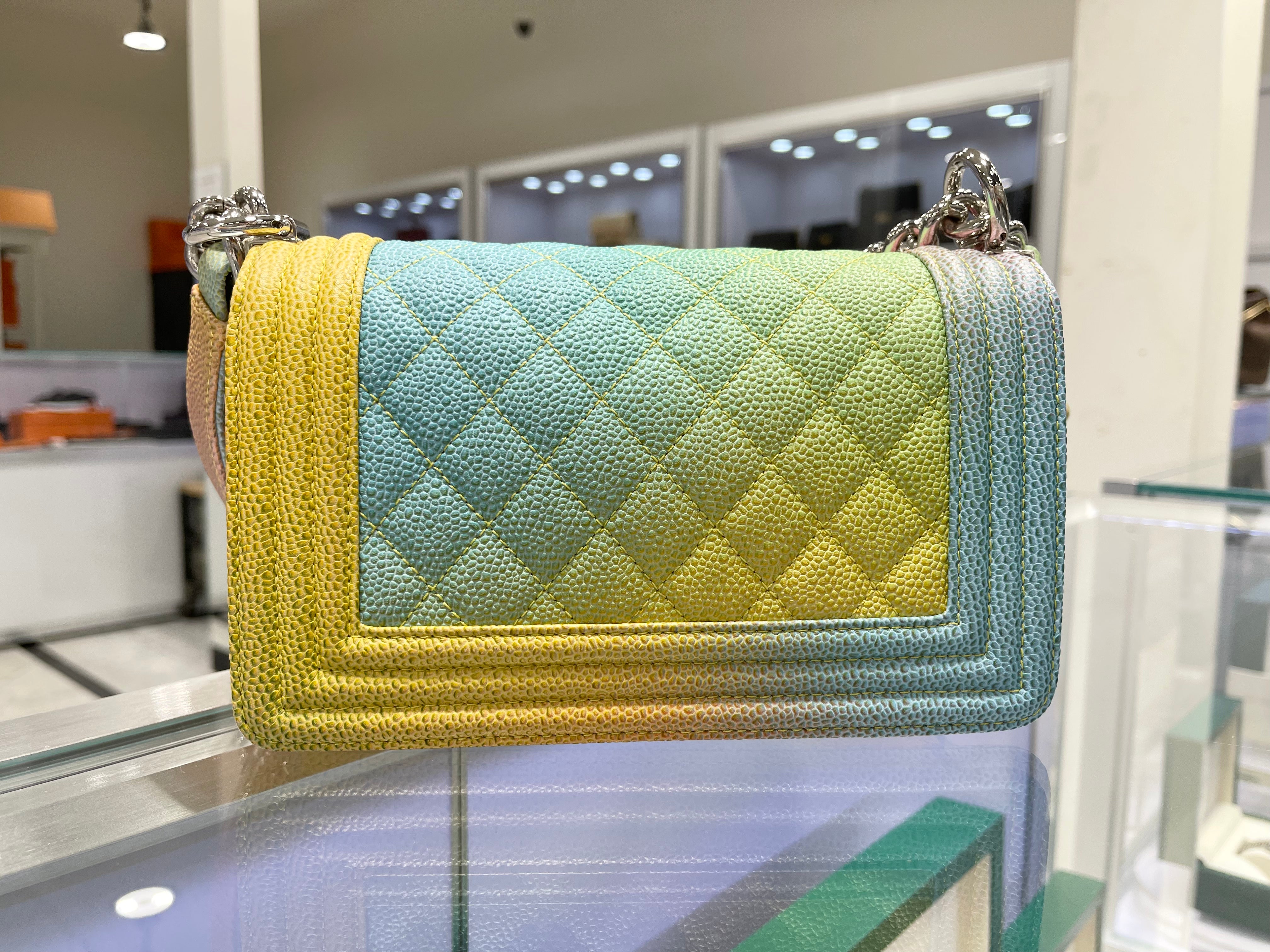 Chanel rainbow 2025 boy bag