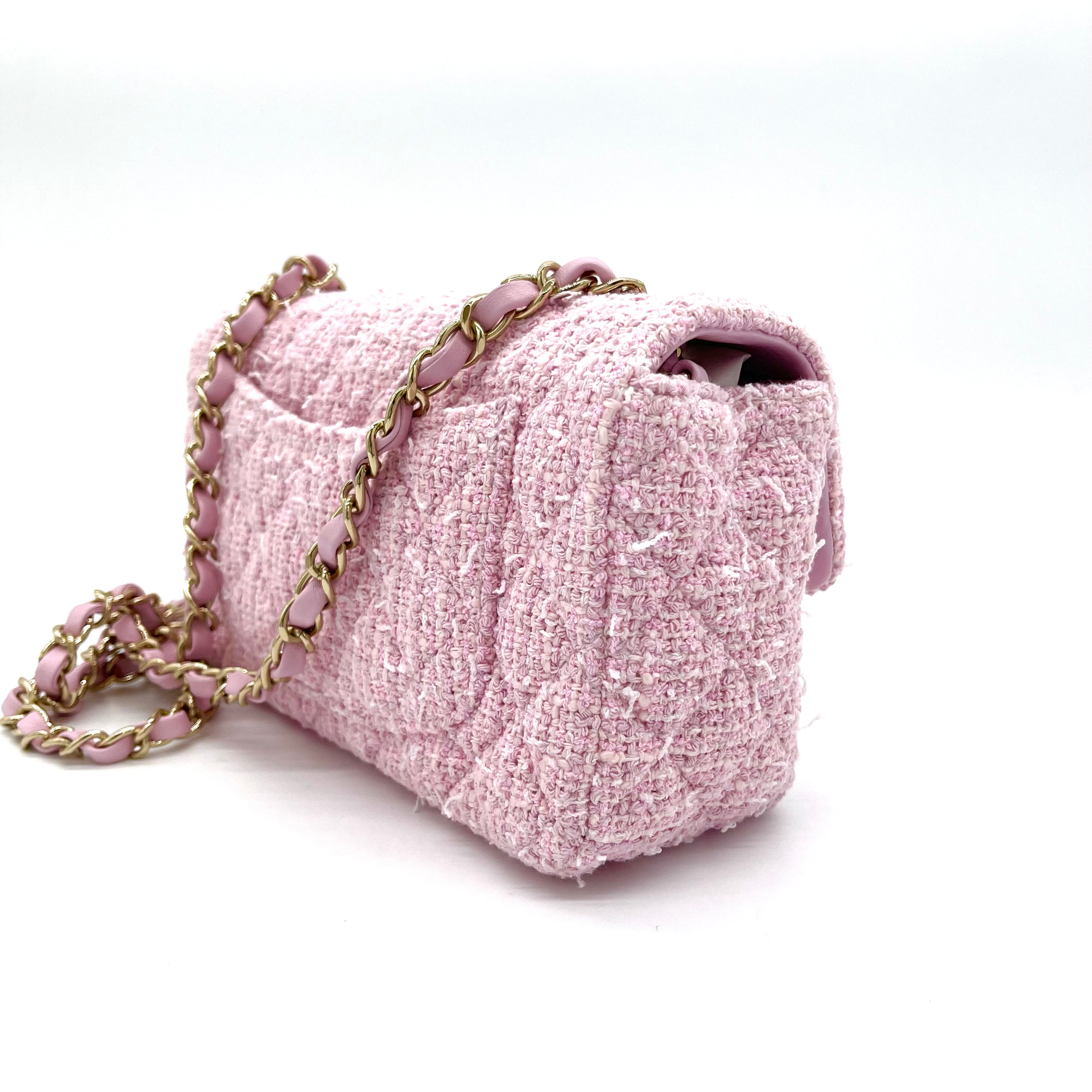 chanel mini tweed bag