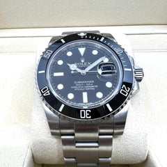 롤렉스 Submariner Date 스테인레스 스틸 블랙 다이얼 &amp; 세라믹 베젤 오이스터 팔찌 116610LN