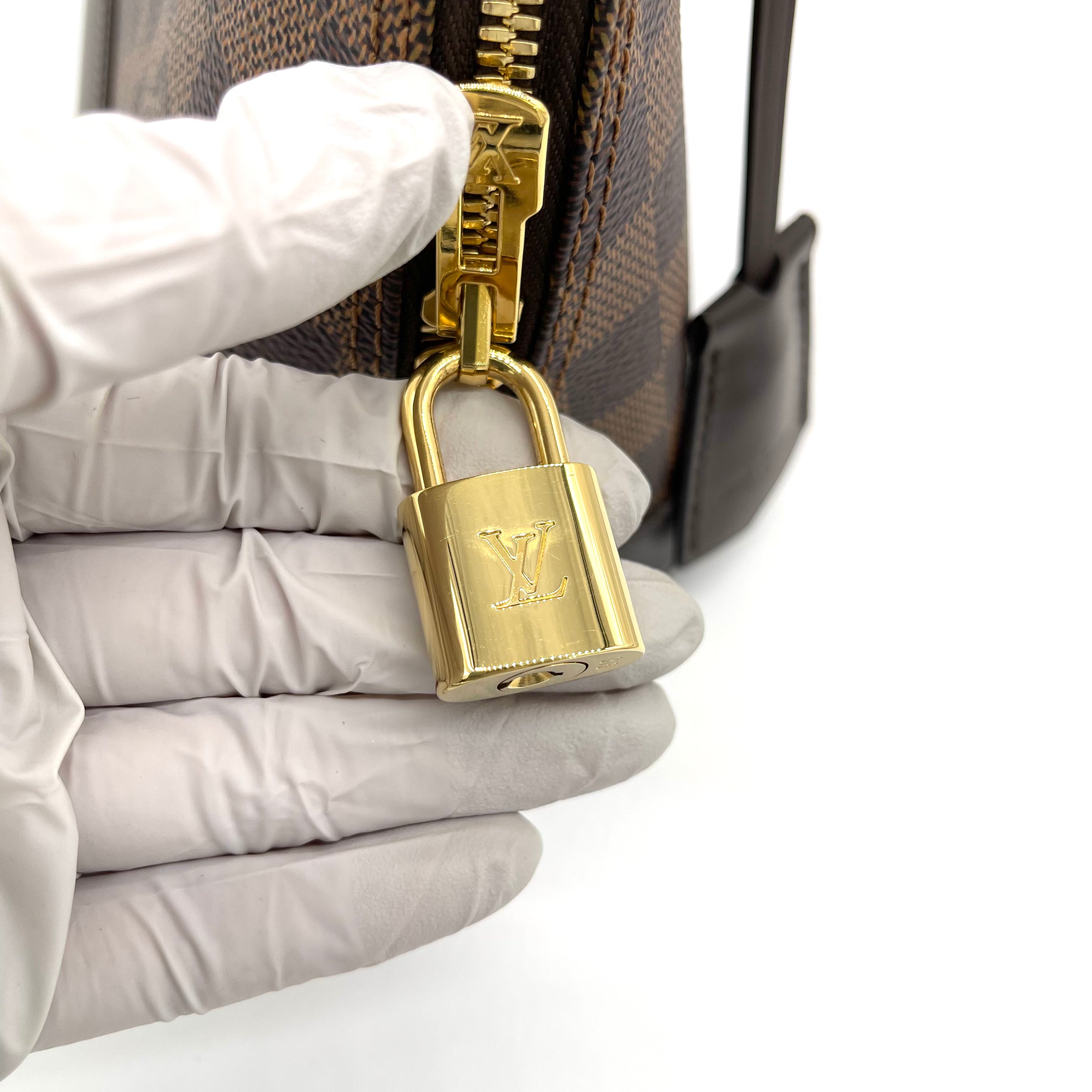 Louis Vuitton Alma PM - Damier Ebene Gold Hardware 100% Authentic