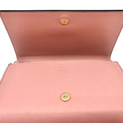 Christian Louboutin Clutch Paloma Salmon Pink Leather Shoulder Bag -  MyDesignerly