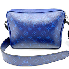 LOUIS VUITTON Taigarama Outdoor Messenger Bag Cobalt Blue