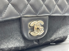 Brand New CHANEL Lambskin Quilted Mini Rectangular Flap Black